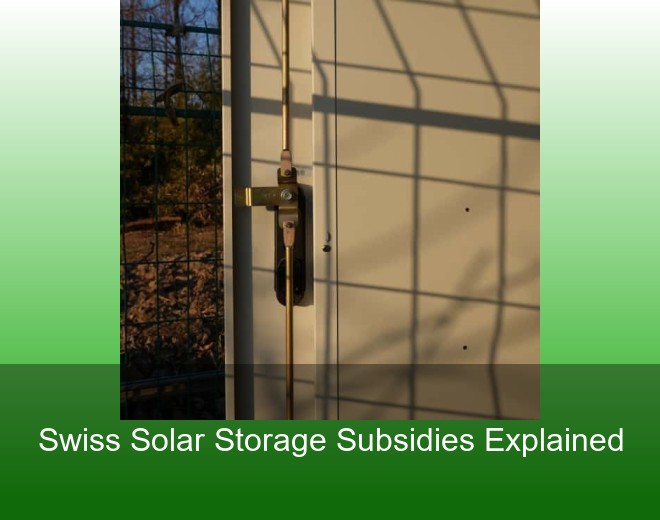 Swiss Solar Storage Subsidies Explained